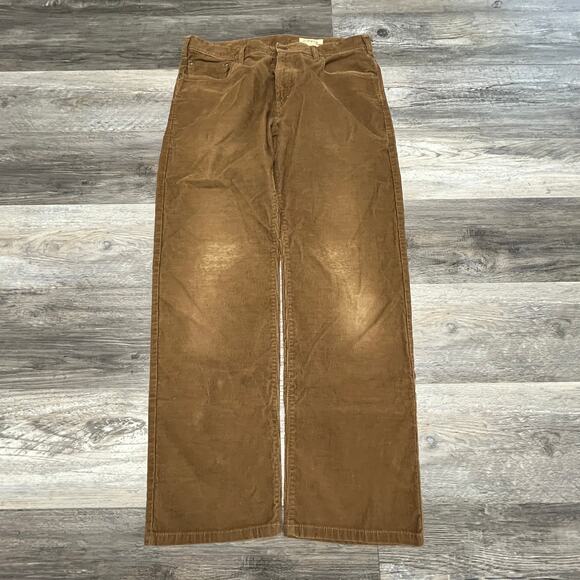 Orvis Brown Mens 36x29‎ Five Pocket Straight Relaxed Preppy Cord Corduroy Pants - Picture 1 of 13
